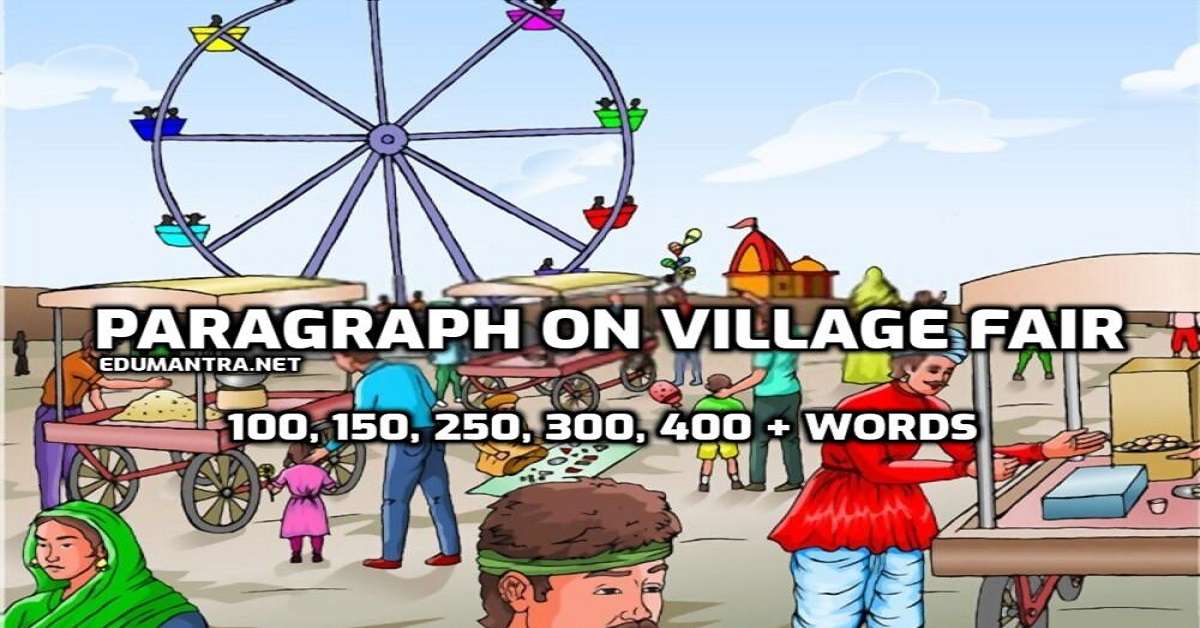 essay on village fair 100 words