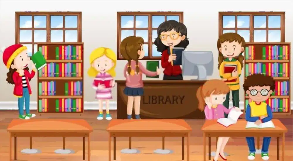 essay on school library for class 4th