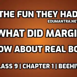 What did Margie know about real book edumantra.net