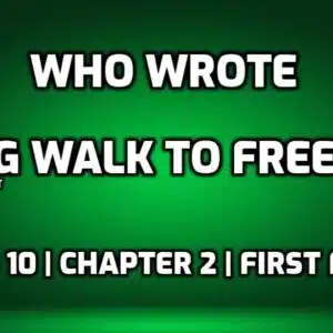 Who Wrote Long Walk to Freedom edumantra.net