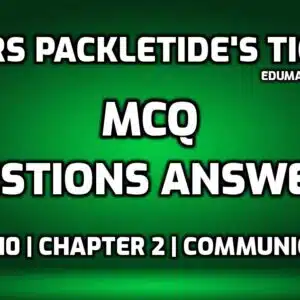 Mrs Packletide's Tiger MCQ Questions Answers edumantra.net