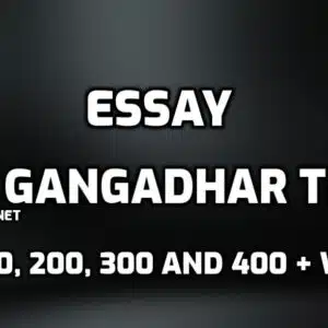 Essay on Bal Gangadhar Tilak in English edumantra.net