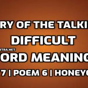 Mystery of the Talking Fan Word Meaning with Hindi edumantra.net