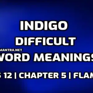 Hard Words Indigo Difficult Words in English edumantra.net