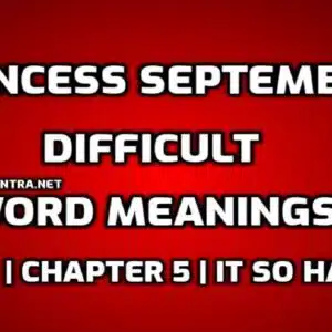 Princess September Word Meaning with Hindi edumantra.net