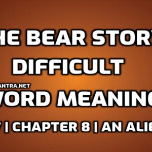 The Bear Story Word Meaning with Hindi edumantra.net