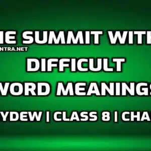 Hard Words : The Summit Within Difficult Words in English with Hindi