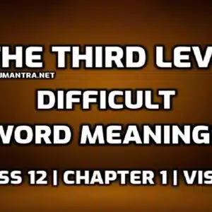 The Third Level Word Meaning with Hindi edumantra.net