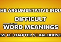 Hard Words The Argumentative Indian Difficult Words in English edumantra.net