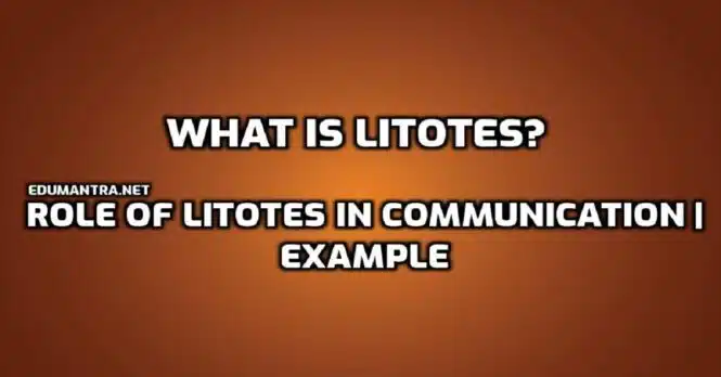 Litotes Mastering the Subtle Art of Understatement in Language edumantra.net