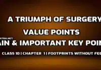 A Triumph of Surgery Value Points edumantra.net
