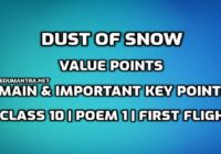 Dust of Snow Value Points edumantra.net