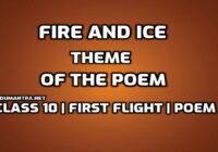 What is the theme of the poem Fire and Ice edumanta.net