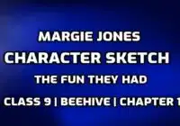 Margie Jones Character Sketch edumantra.net