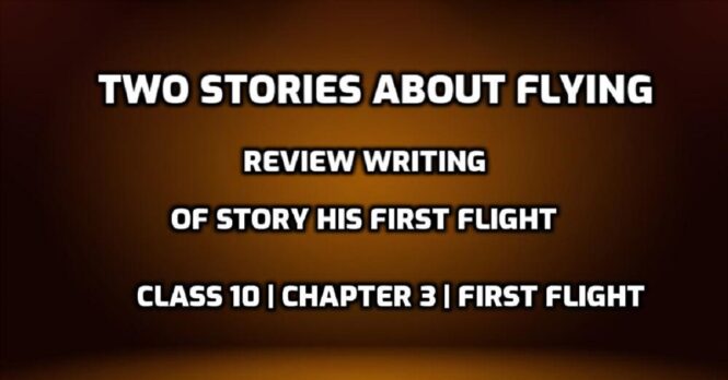 Review Writing of Story his First Flight edumantra.net