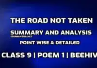 The Road Not Taken Poem Summary and Analysis edumantra.net