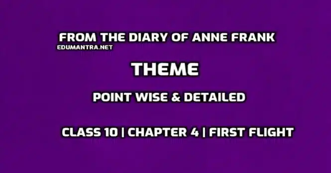 From the Diary of Anne Frank Theme edumantra.net