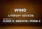 What are the literary devices used in the poem Wind edumantra.net