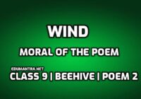 What is the moral of the poem Wind edumantra.net
