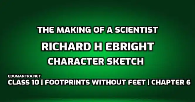 Richard H Ebright Character Sketch edumantra.net