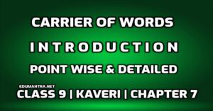 Carrier of Words Introduction edumantra.net