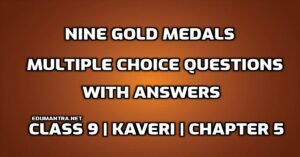MCQs of Nine Gold Medals edumantra.net