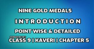 Nine Gold Medals Introduction edumantra.net