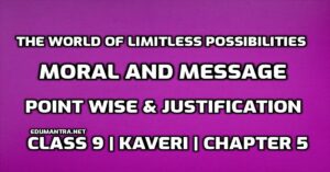 The World of Limitless Possibilities Moral and Message edumantra.net