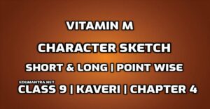 Vitamin M Character Sketch edumantra.net