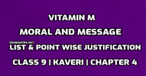 Vitamin M Moral and Message edumantra.net