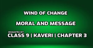 Wind of Change Moral and Message edumantra.net